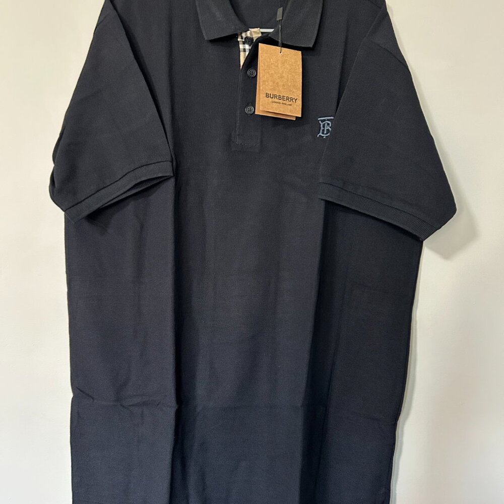 Men's Burberry London Short Sleeve XL Blacke Shirt